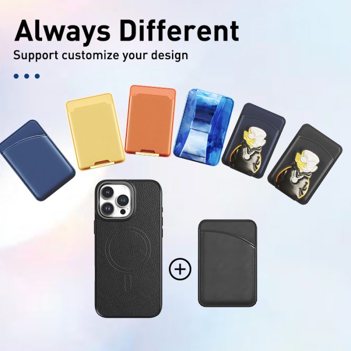 Leather Fashionable customizable modular iPhone case for iphone 16